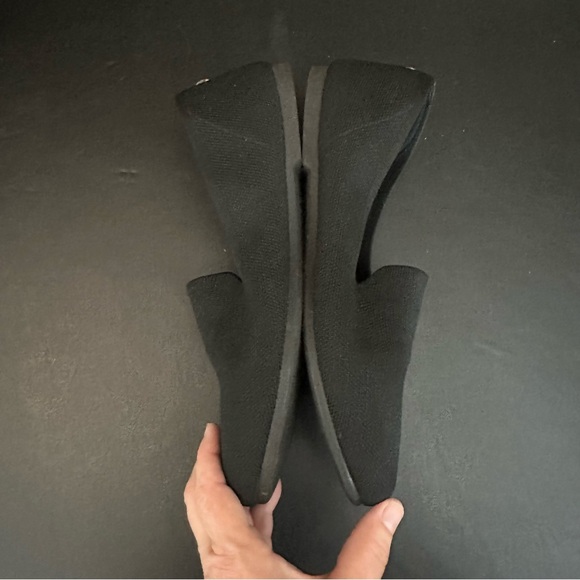 Steve Madden Sabin Black Flats Ladies Size 9 Knit Fabric Slip On Loafers - Picture 7 of 9